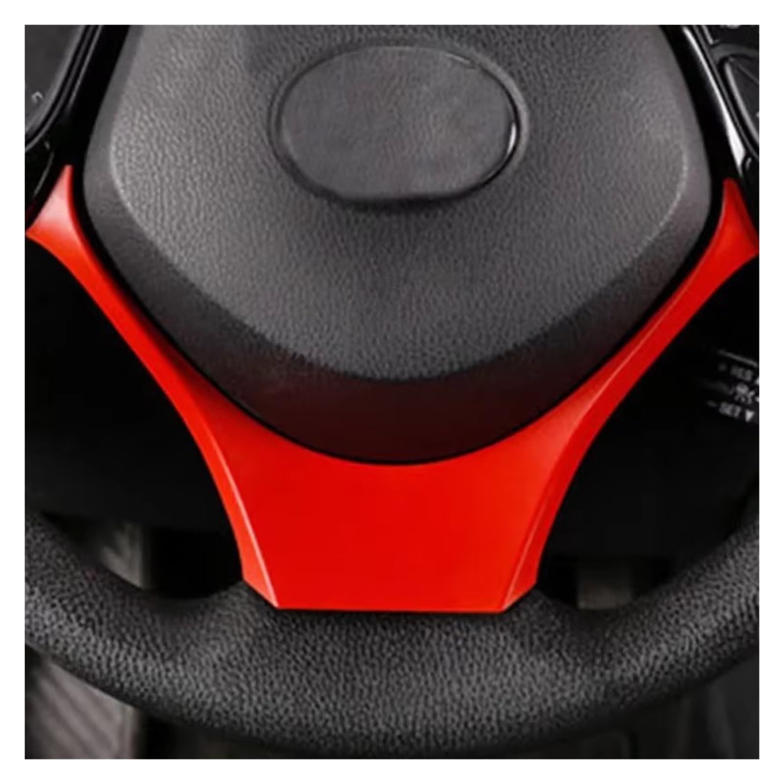 Auto Aufkleber Schalttafel Trim Cover Für Toyota Für C-HR Für CHR 2017 2018 Auto Zubehör Auto Lenkrad Panel Garnieren Abdeckung Rahmen Borte Streifen Auto-Styling(Red) von LPXYZD