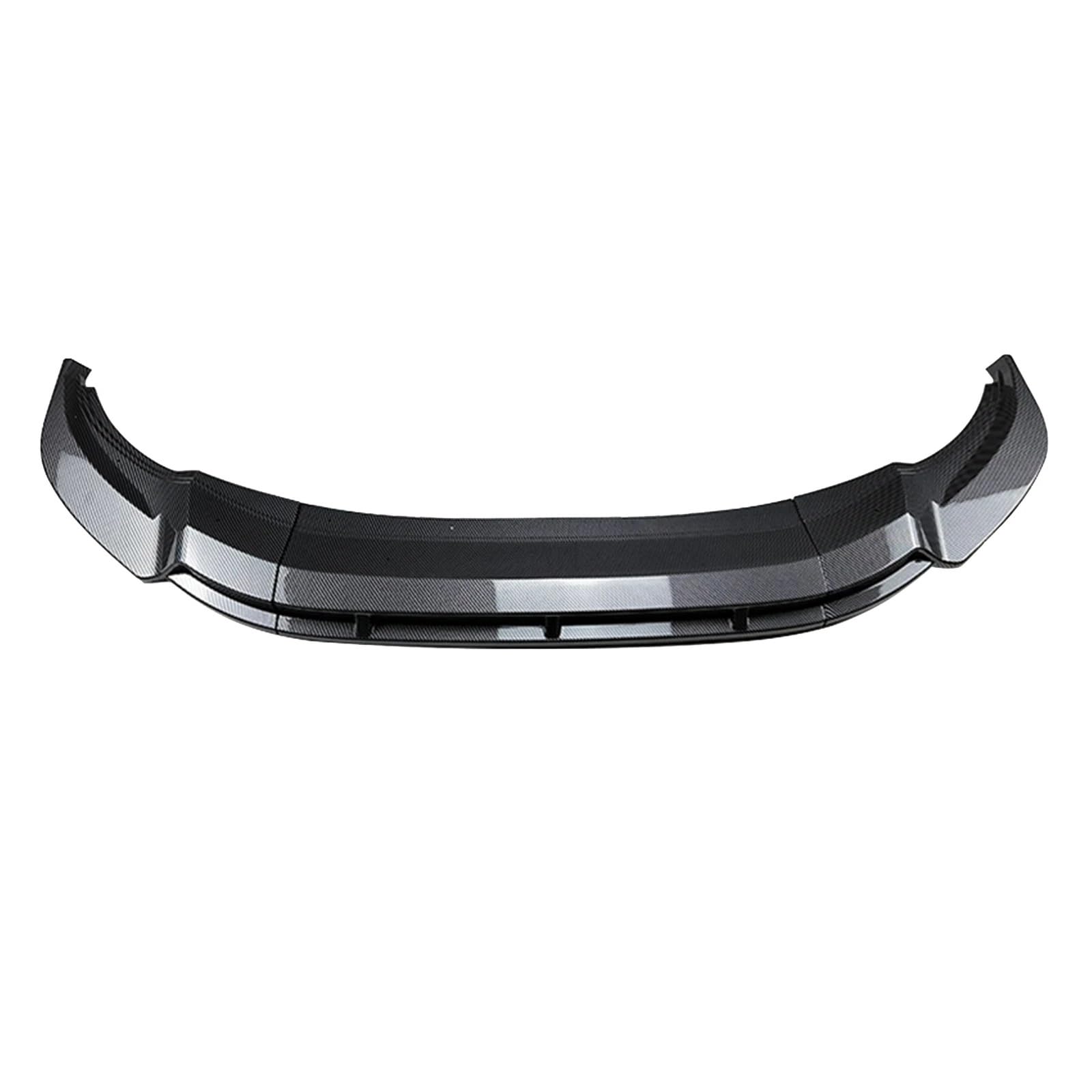 Auto Frontspoiler Lippe Auto Frontschürze Spoiler Lip Gloss Schwarz Splitter Körper Kit Zubehör Auto Für Tiguan Für Rleitung 2021 2022 2023 Front Spoiler Lippe Auto(Carbon Look) von LPXYZD