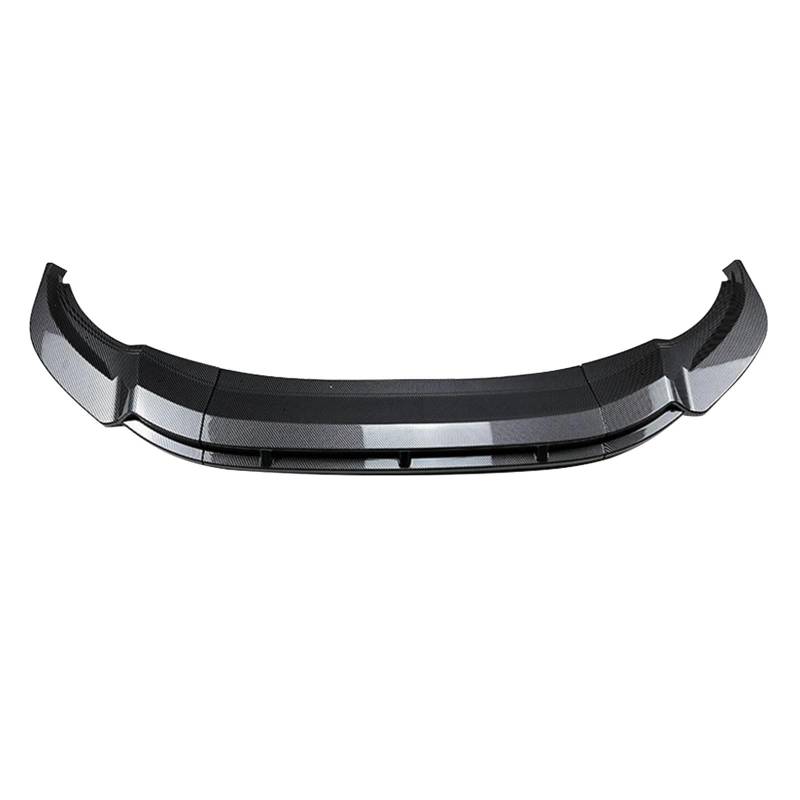 Auto Frontspoiler Lippe Auto Frontschürze Spoiler Lip Gloss Schwarz Splitter Körper Kit Zubehör Auto Für Tiguan Für Rleitung 2021 2022 2023 Front Spoiler Lippe Auto(Carbon Look) von LPXYZD