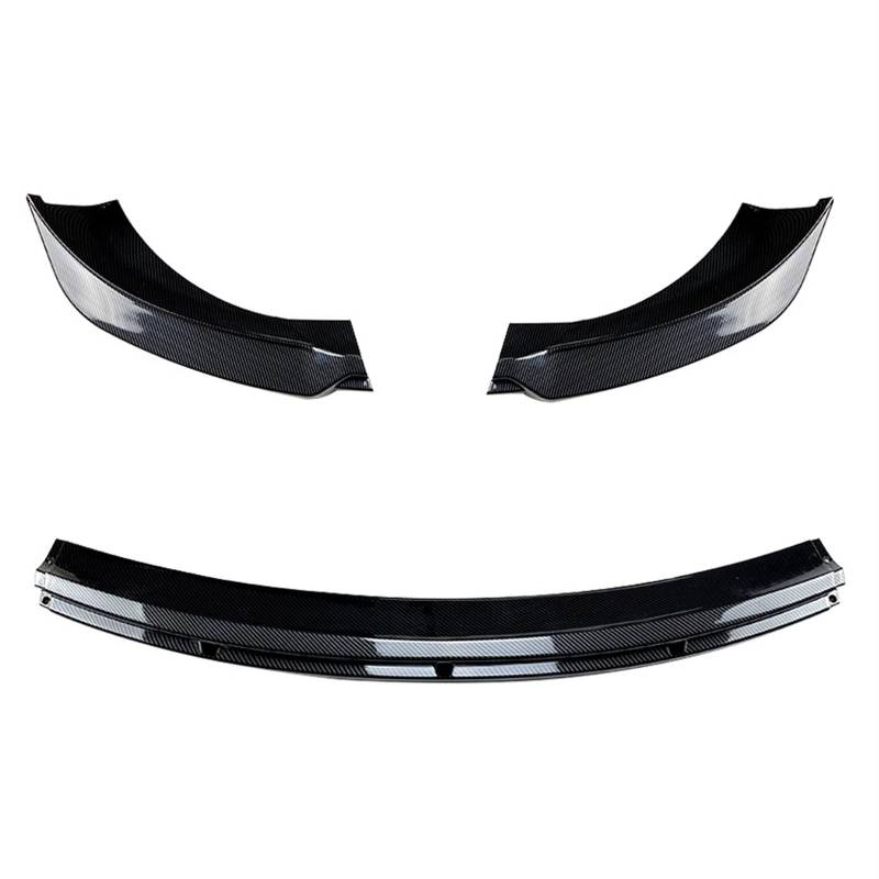 Auto Frontspoiler Lippe Auto Vorderen Stoßfänger Lip Spoiler Diffusor Splitter Körper Kit Abdeckung Schutz Trim Für Tesla Für Modell 3 2017 2018 2019 2020 2021 2022 Front Spoiler Lippe Auto(Carbon loo von LPXYZD