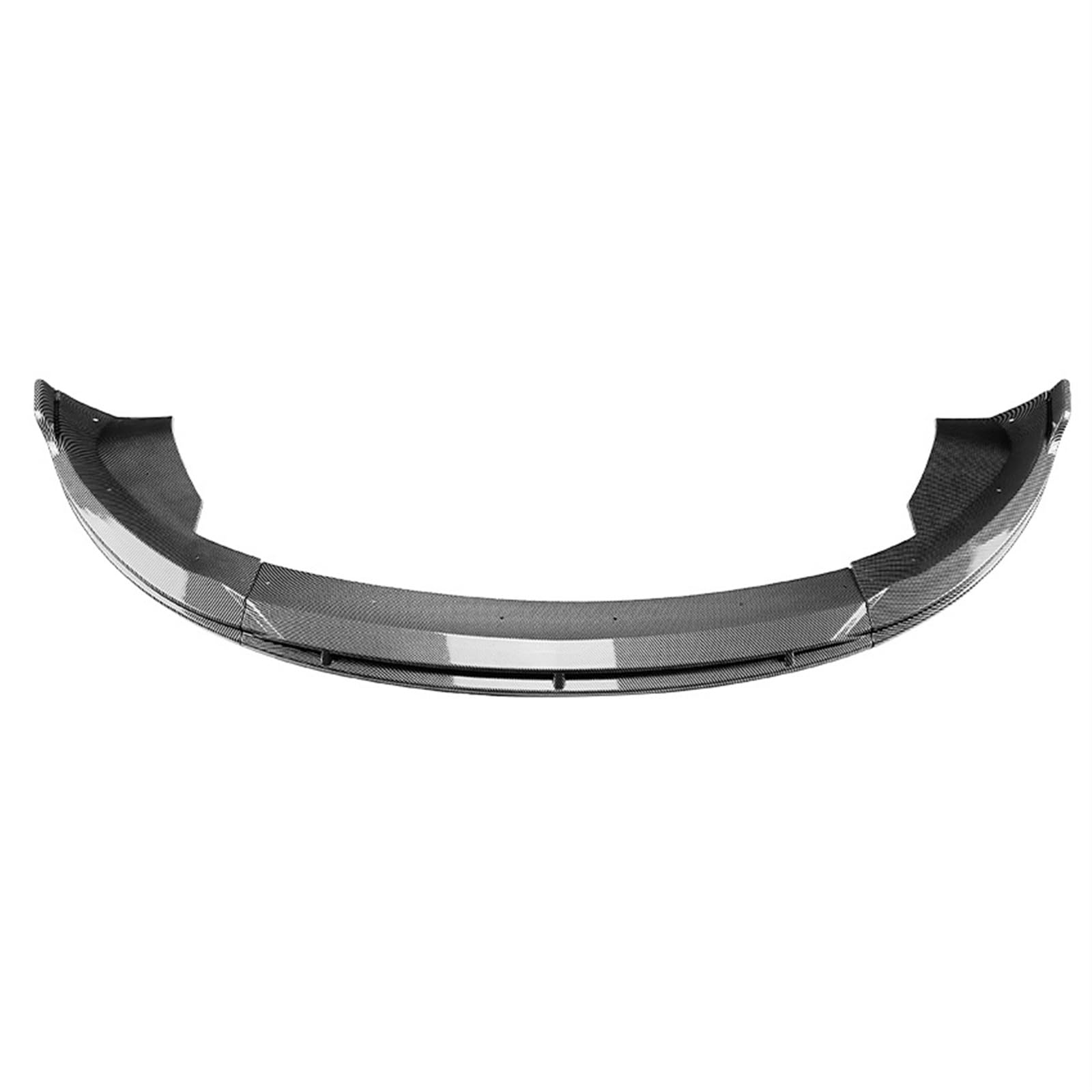 Auto Frontspoiler Lippe Auto Vorderen Stoßfänger Lip Spoiler Diffusor Splitter Körper Kit Schürzen Abdeckung Schutz Trim Für Tesla Für Modell 3 2024 + Front Spoiler Lippe Auto(Carbon Look) von LPXYZD