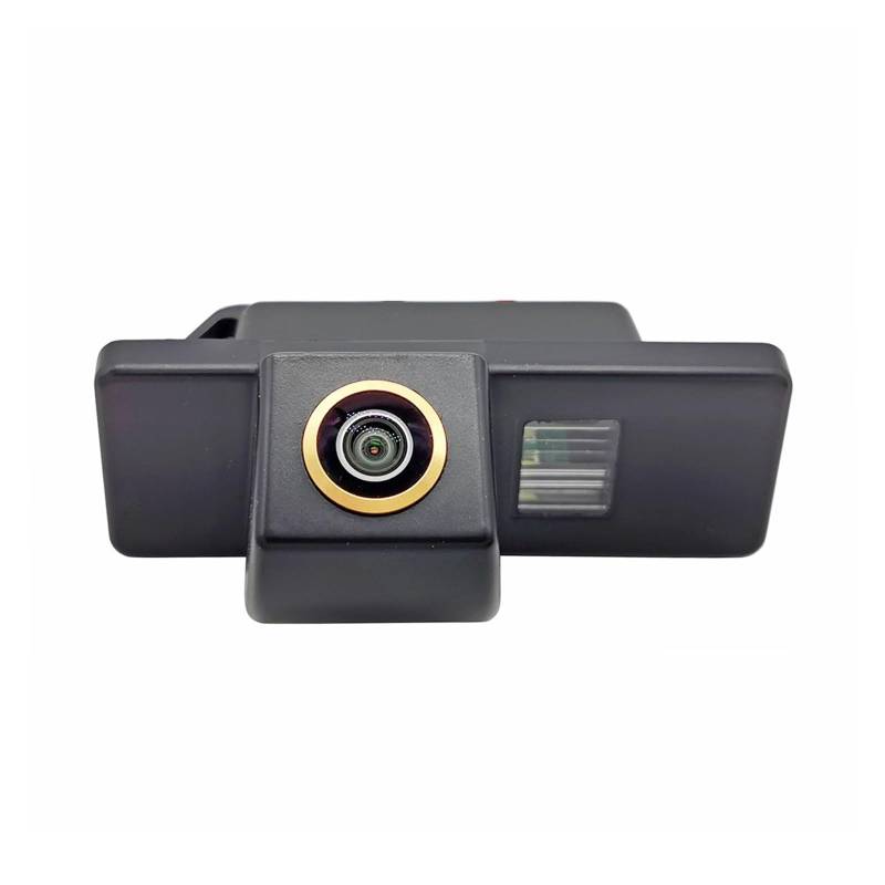 Auto Rückfahrkamera Für Dualis Für J10 Für J11 AHD 1080P Fisheye 180 ° Auto Rückfahrkamera Backup Parkplatz Kamera(Gold AHD1080P) von LPXYZD