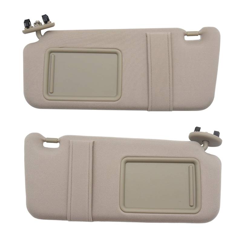 Auto Vordere Innere Sonnenblende Für Toyota Für Camry 2007 2008 2009 2010 2011 Sonnenblende 74310-06750-E0 74320-06780-B0(Beige Left and Right) von LPXYZD