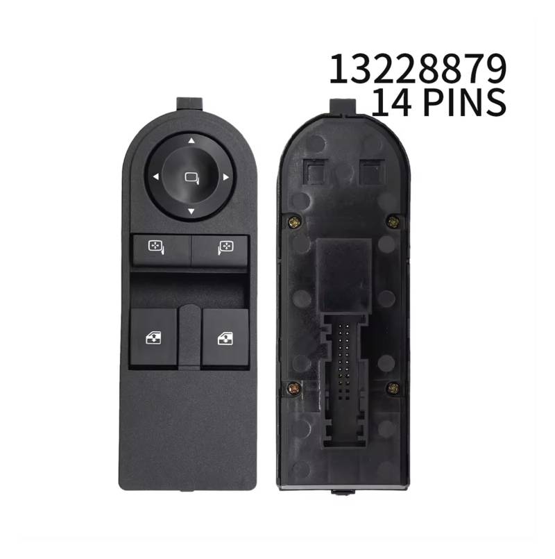 Fensterheberschalter 13228879 13228877 13228709 Power Fenster Control Schalter Taste Für Kombi Für Vauxhall Für Astra Für Astravan Für Zafira Schalter Fensterschalter(13228879) von LPXYZD