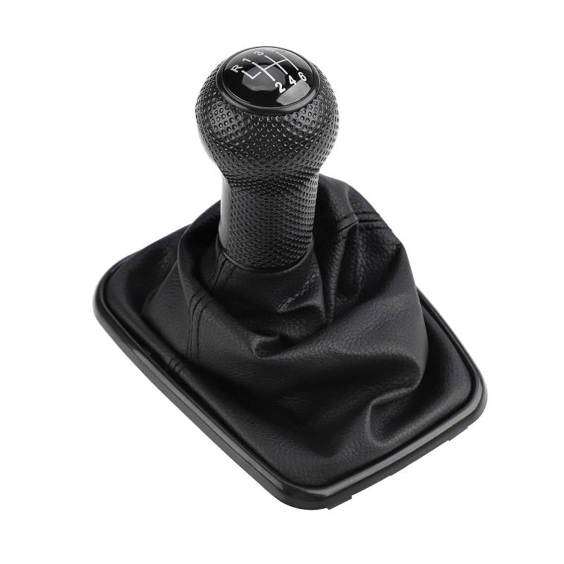 Schaltknauf 12mm Auto Schaltknauf Hebel Shifter Gaitor Boot MT 5/6 Geschwindigkeit Für VW 1999-2005 Für Golf 4 IV Für MK4 Für GTI Für Bora Für Jetta Auto Schaltknauf(6 Speed) von LPXYZD