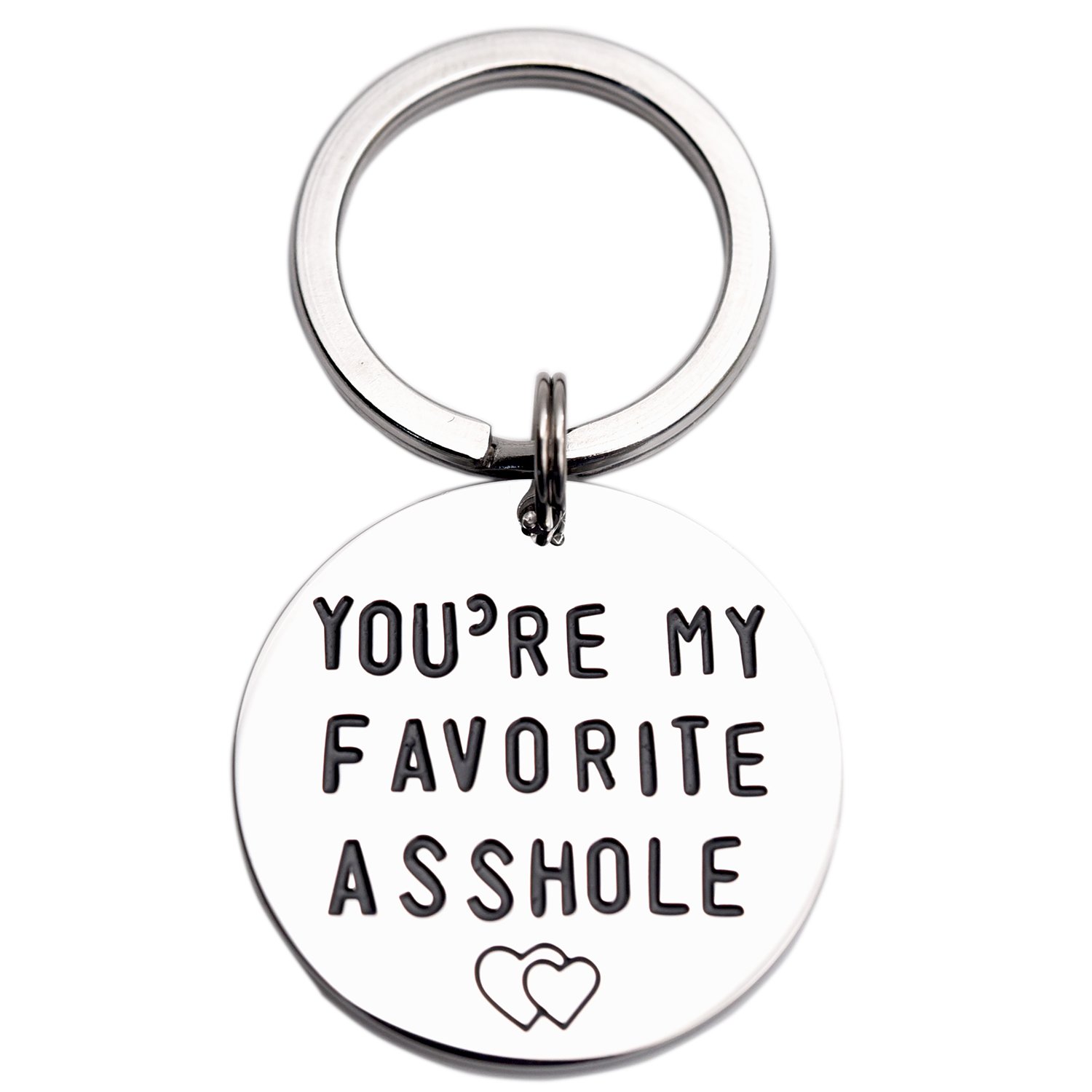 LParkin You're My Favorite Asshole Keychain Funny Man Valentines Day for Husband Boyfriend Gifts von LParkin