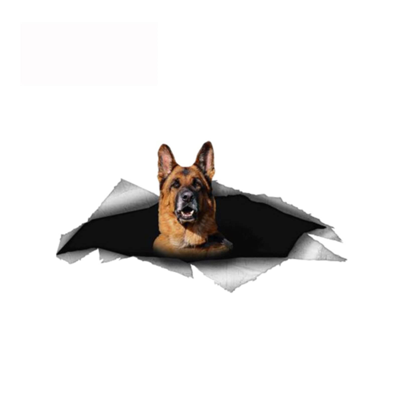 ZHANGXIN 13 cm x 6,8 cm Deutscher Schäferhund Haustier Aufkleber für Fahrzeug Auto Van Laptop 3D Haustier Grafik Vinyl Aufkleber Auto Fenster Laptop von LQHWDNJB