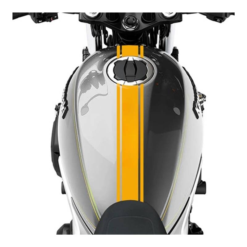 ZHANGXIN Motorrad-Aufkleber, Kraftstofftank-Seitenteile, Aufkleber für R1 Mt 07 Tmax 560 Nmax Xmax 300 Mt09 Mt10 Fz6 R6 Fz1 Xj6 (reflektierendes Gelb) von LQHWDNJB