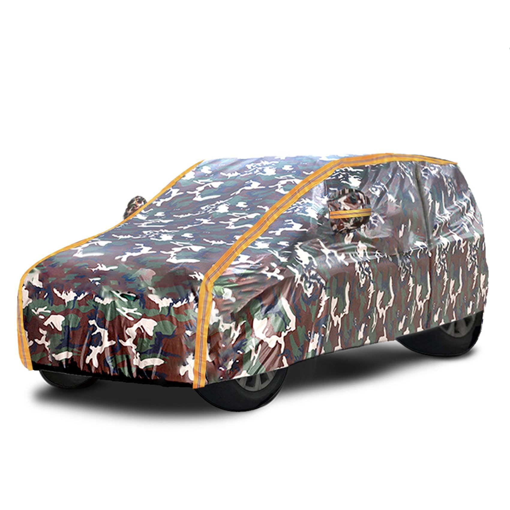 Autoabdeckung Für Tesla Model S/X/Y/3,Vollständige Autoabdeckung Für Den Außenbereich, Wasserdicht, Atmungsaktiv, Staubdicht, Kratzfest, Mit Baumwollfutter LQHZWYC(Camouflage,Model 3) von LQHZWYC