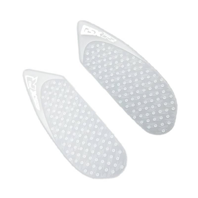 Motorrad Tank Aufkleber Für Su&zuki GSX-R 600 750 2006 2007 GSXR Motorrad Transparent Kraftstoff Tank Pads Seite Gas Knie Grip Traktion Pad Aufkleber von LQXGEWPMF