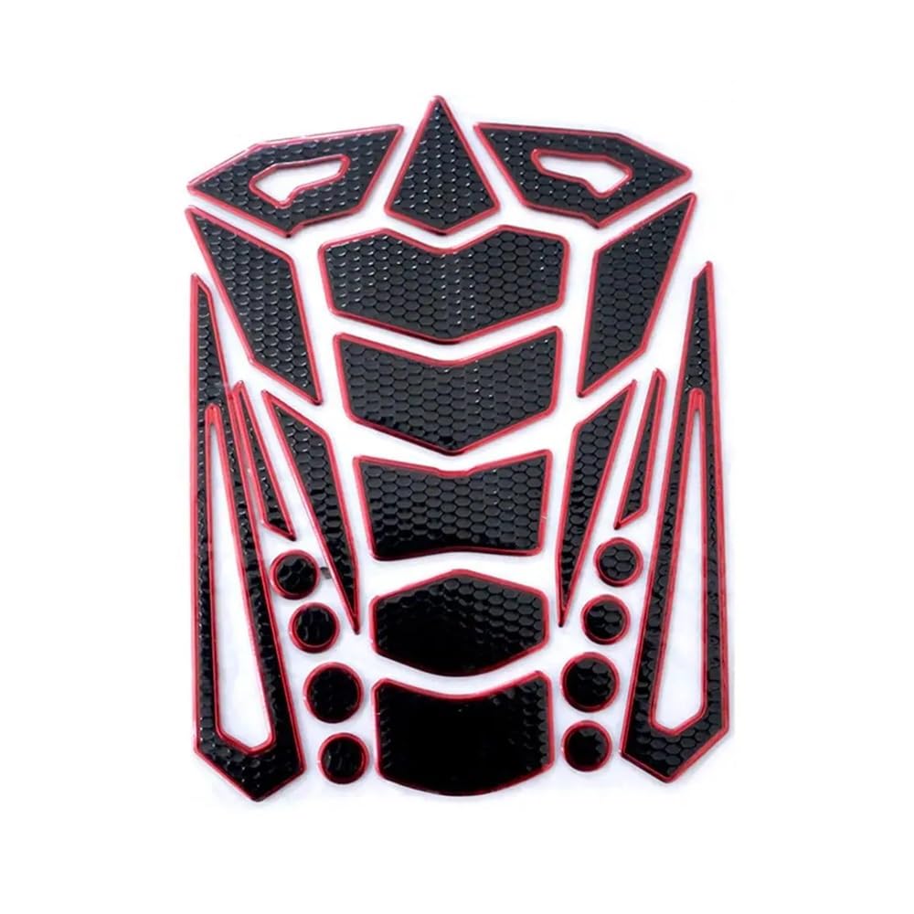 Motorrad Tank Aufkleber Universal 3D PVC Fishbone Aufkleber Gas Heizöl Tank Pad Schutz Abdeckung Decals Motorrad Tank Pad Aufkleber Zubehör Teile von LQXGEWPMF