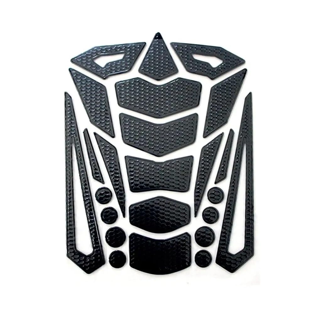 Motorrad Tank Aufkleber Universal 3D PVC Fishbone Aufkleber Gas Heizöl Tank Pad Schutz Abdeckung Decals Motorrad Tank Pad Aufkleber Zubehör Teile von LQXGEWPMF