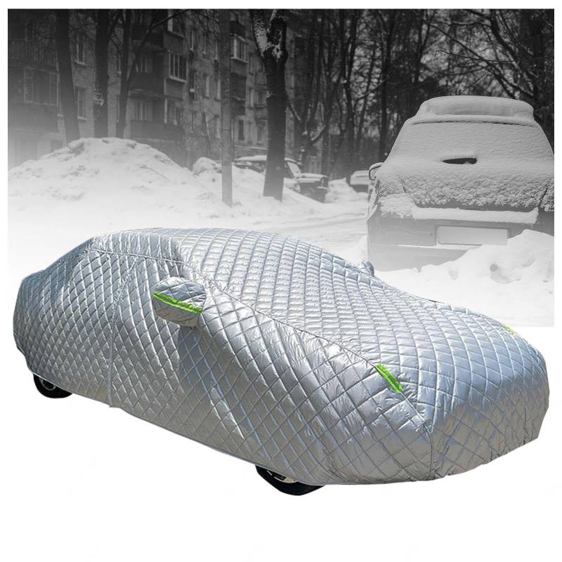 Auto Abdeckplane Winter Verdicken Faltbar, Auto Abdeckplane Wasserdicht mit Reißverschluss und Reflektierende schützt vor Frost, Schnee und Sonne,MPV Fit SUV Jeep 205 * 79 * 73in(520 von LRF-yxkj