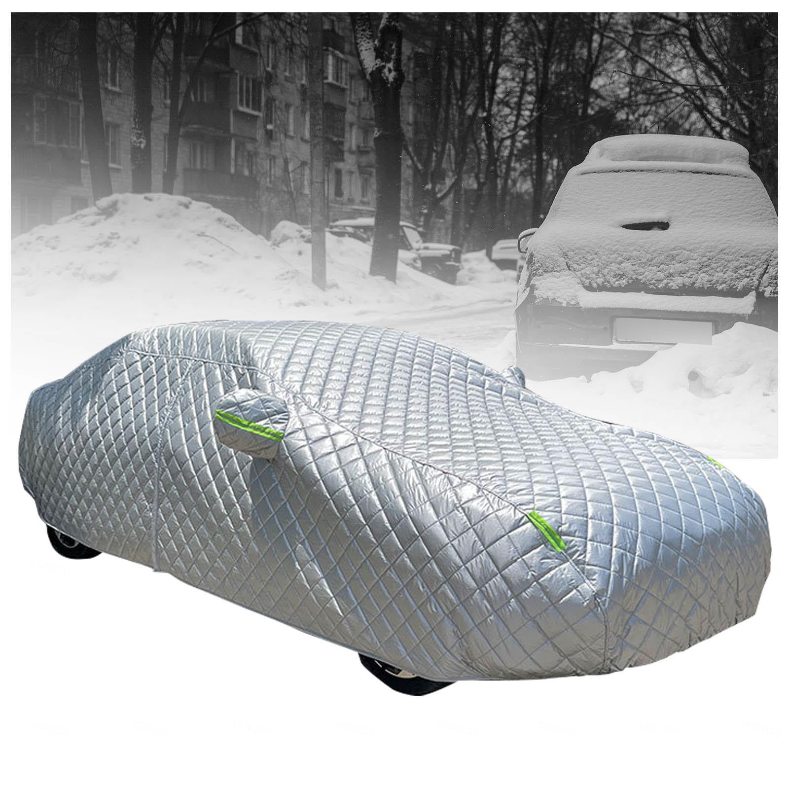 Autogarage Abdeckung Wasserdicht Verdicken Faltbar, Abdeckplane Auto mit Reißverschluss und Reflektierende schützt vor Frost, Schnee und Sonne,3XXL Fit Sedan 208 * 79 * 59in(530 * 2 von LRF-yxkj