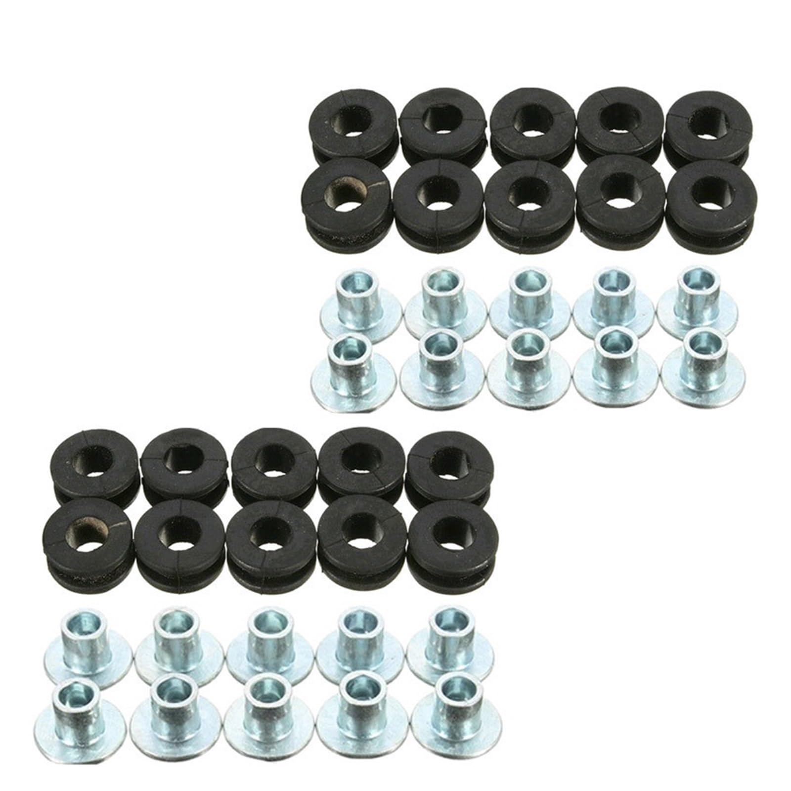 Motor statorab Deckung Für Hon&da für Yam&aha für Kawasaki für BM&W für Duc&ati 6mm Motorrad Verkleidung Gummi Ösen Schrauben Kit Washer Sortiment Set von LRPXHATQ