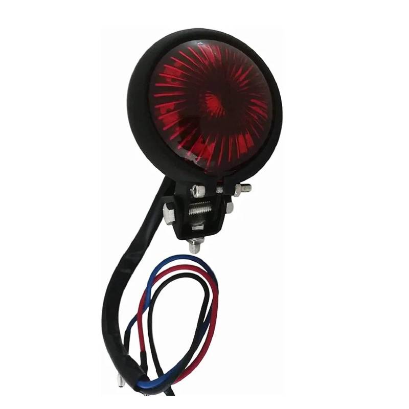 Stop Rücklicht 1Pcs Motorrad L- Bremse Hinten Rücklicht Rot Stop Rückleuchten Indikatoren Lampen Für Har&Ley für Bobber für Chopper Scrambler von LRPXHATQ