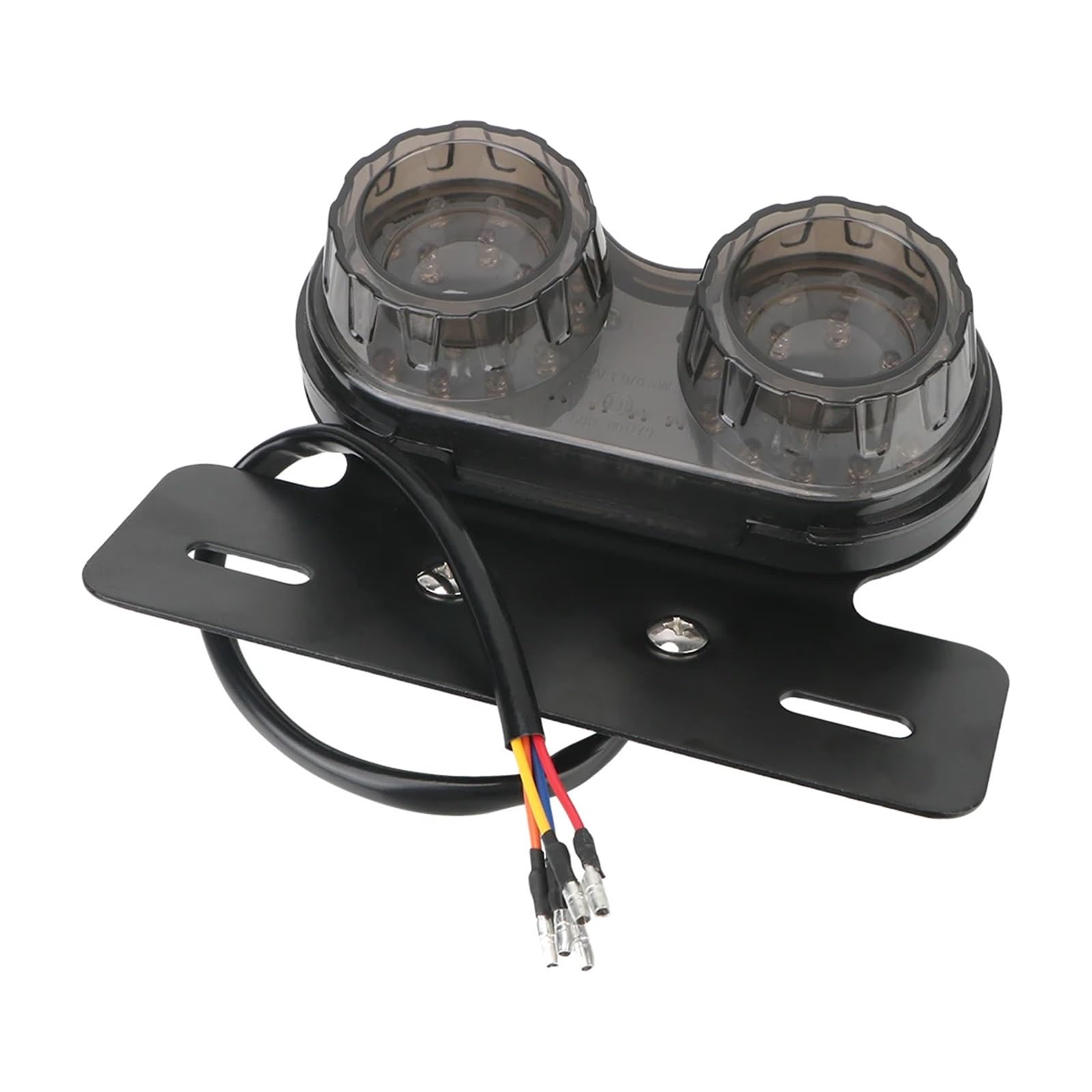 Stop Rücklicht Motorrad L- Rücklicht Brems Kennzeichen Halter Licht Motorrad Zubehör 12V Twin Dual Blinker Licht Universal von LRPXHATQ