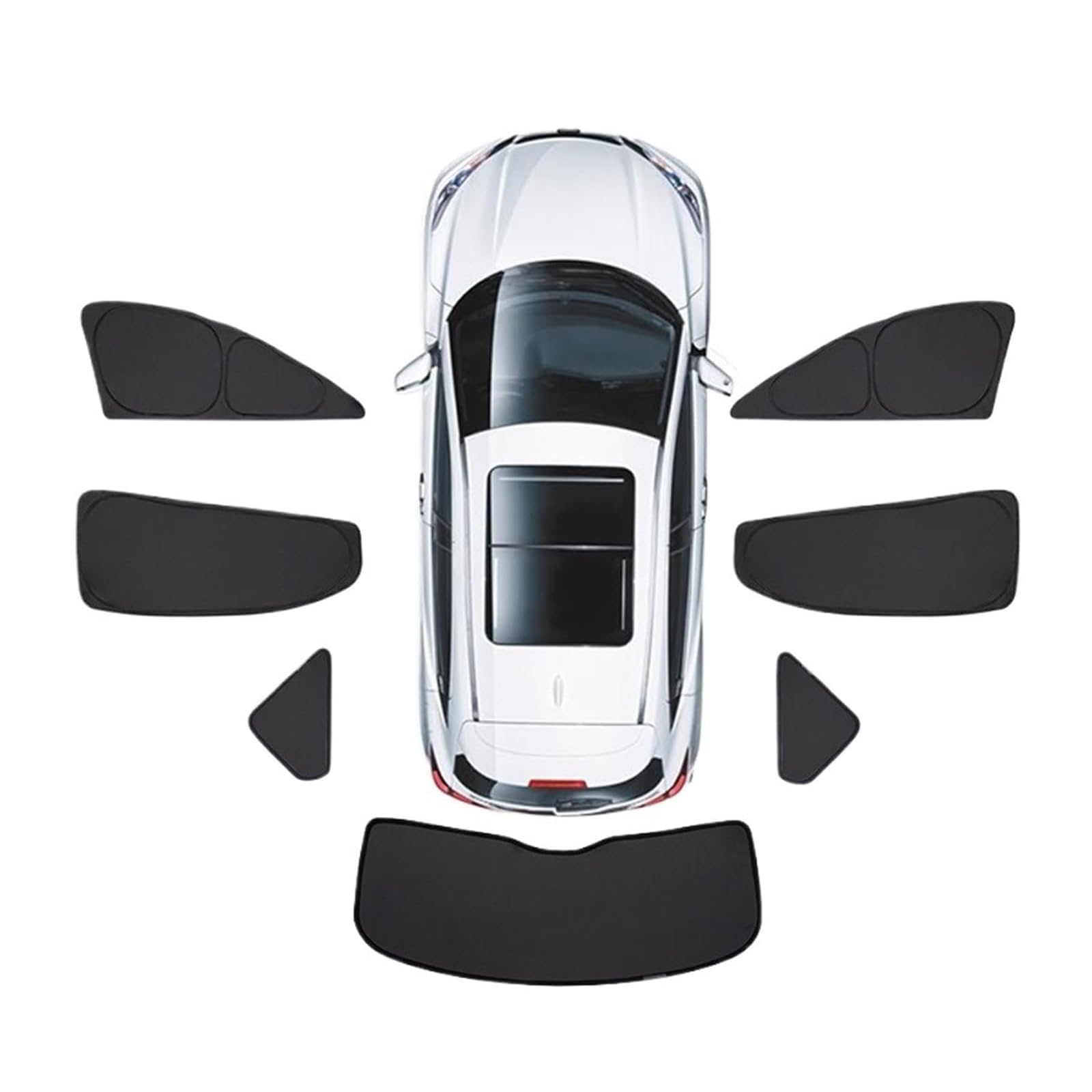 Auto Seitenscheibe Sonnenschutz Vorhang Fenster Vorhang Magnetisch, Blickdicht zur Privatsphäre, Auto Sonnenblende Wasserdicht, für Lexus RX 2007-2015,7pcs von LRYQ