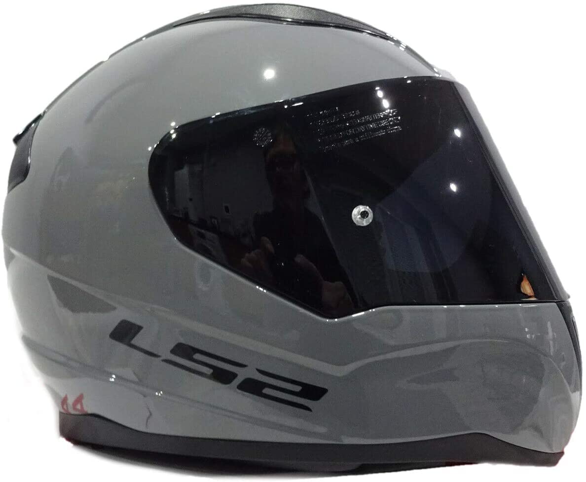 LS2 FF353 RAPID Integralhelm für Motorrad-Rennsport, Sturzhelm, Nardo Grau, inkl. dunklem Visier (2XL) von swor