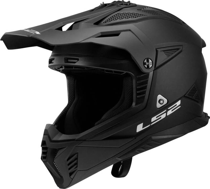 LS2, Motorrad-Crosshelm FAST II SOLID Matt Black, 3XL von LS2