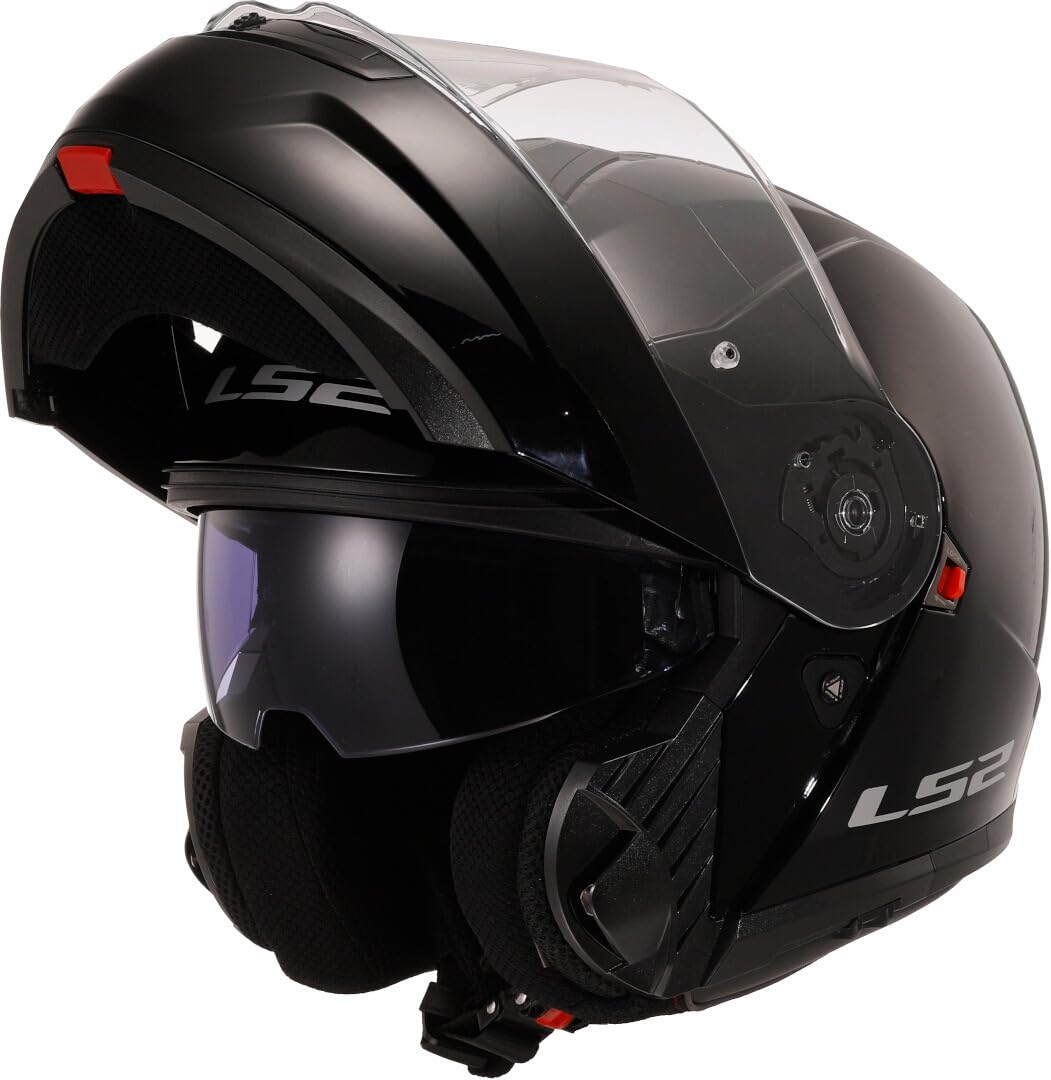 LS2, Modularer Motorradhelm STROBE II Gloss Black, L von LS2