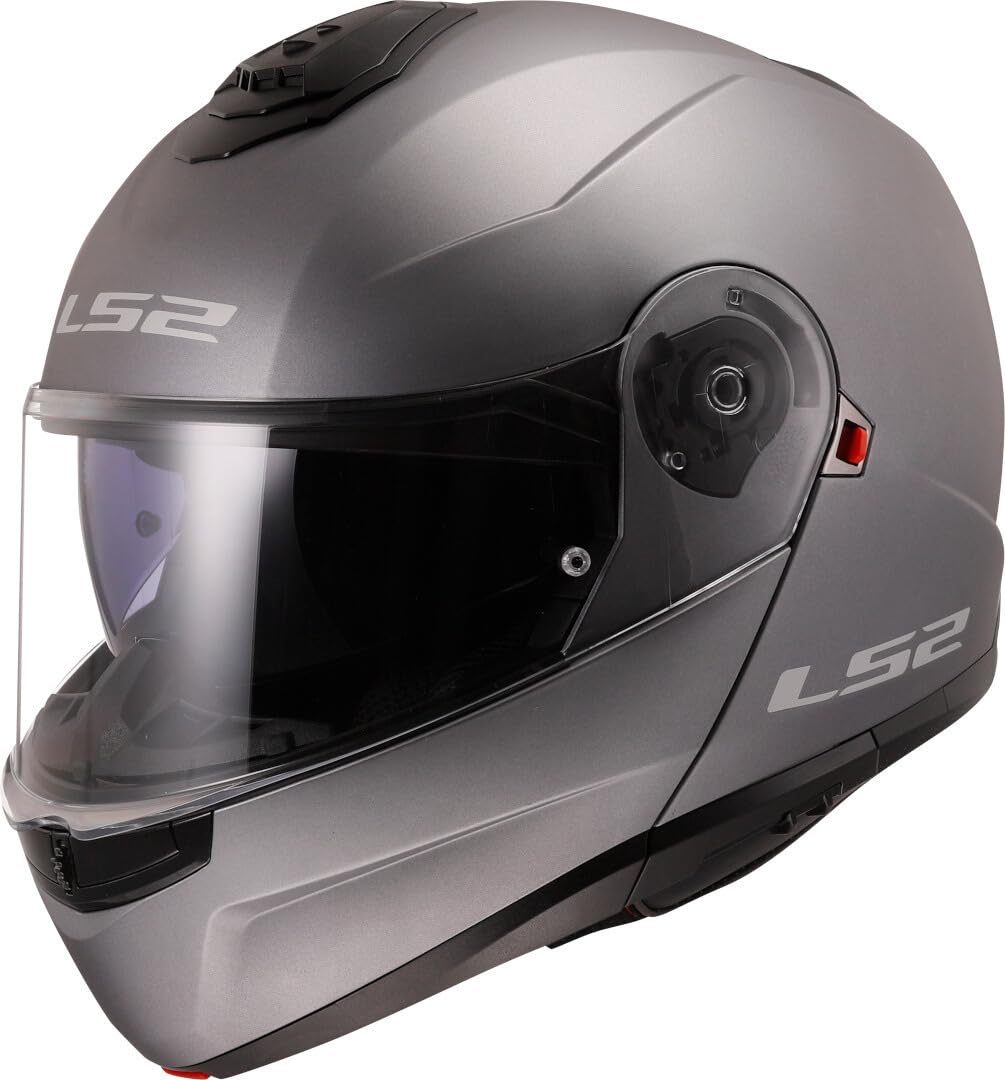 LS2, Casque modulable Moto Strobe II matt Titanium, S von LS2