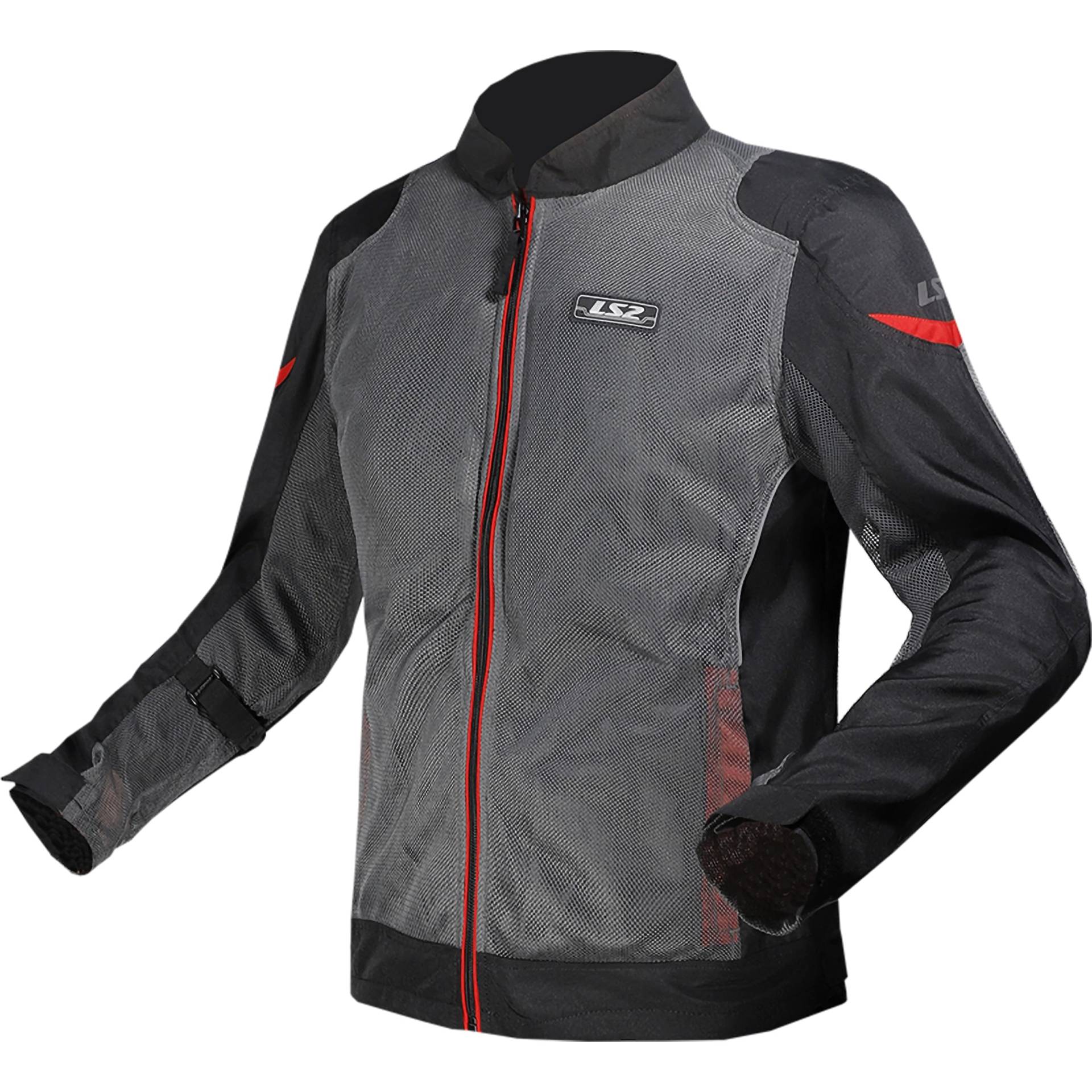 LS2, Herren-Motorradjacke AIRY Grey Black Red, XL LS2, Herren-Motorradjacke AIRY Grey Black Red, XL von LS2