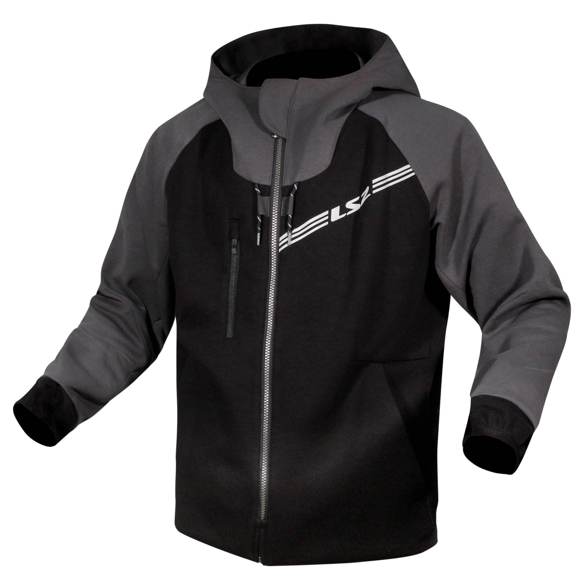 LS2, Herren-Motorradjacke THROTTLE Black Dark Grey, 3XL von LS2