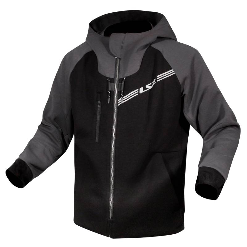 LS2, Herren-Motorradjacke THROTTLE Black Dark Grey, M von LS2