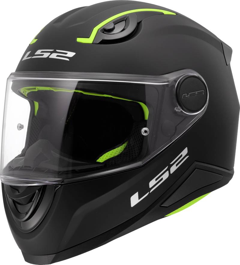 LS2, Integral-Motorradhelm für Kinder KID SOLID Matt Black, M von LS2