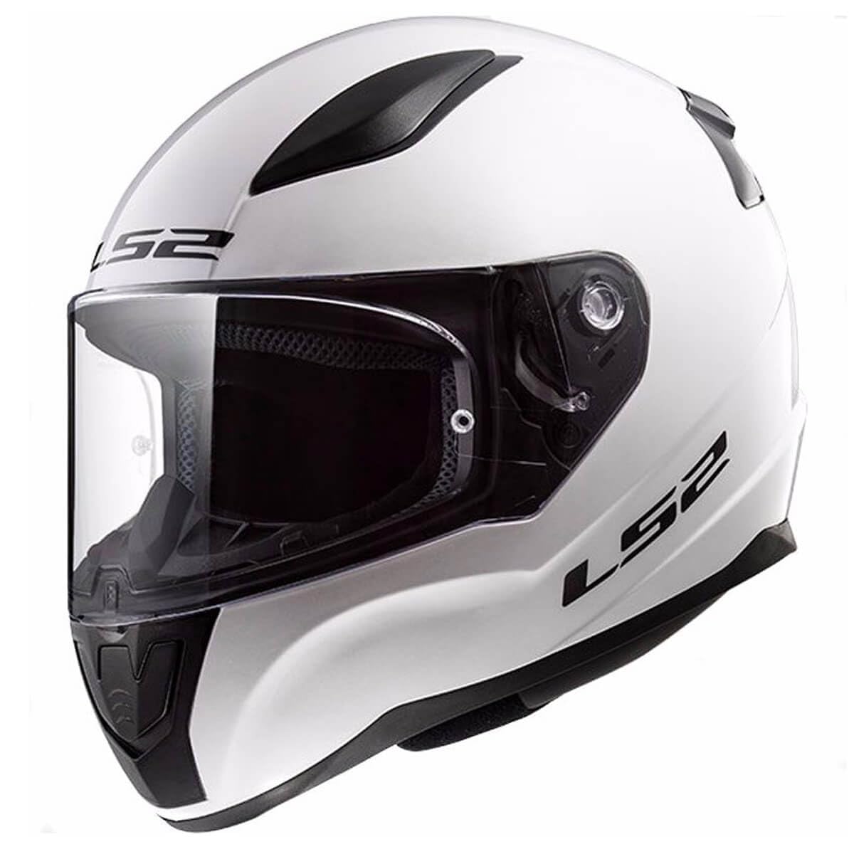 LS2, Integral-Motorradhelm für Kinder Rapid Mini White, L von LS2