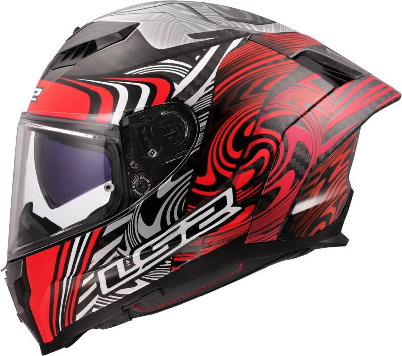 LS2, Integraler Motorradhelm DRAGON ENTHUM Red, S von LS2