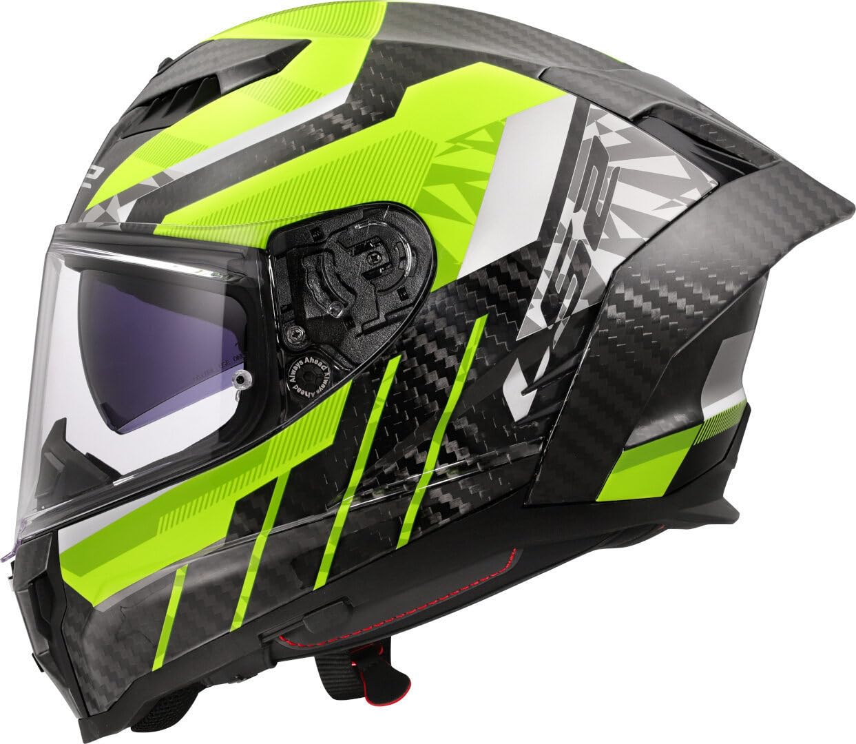 LS2, Integraler Motorradhelm DRAGON TRAX H-V Yellow, L von LS2