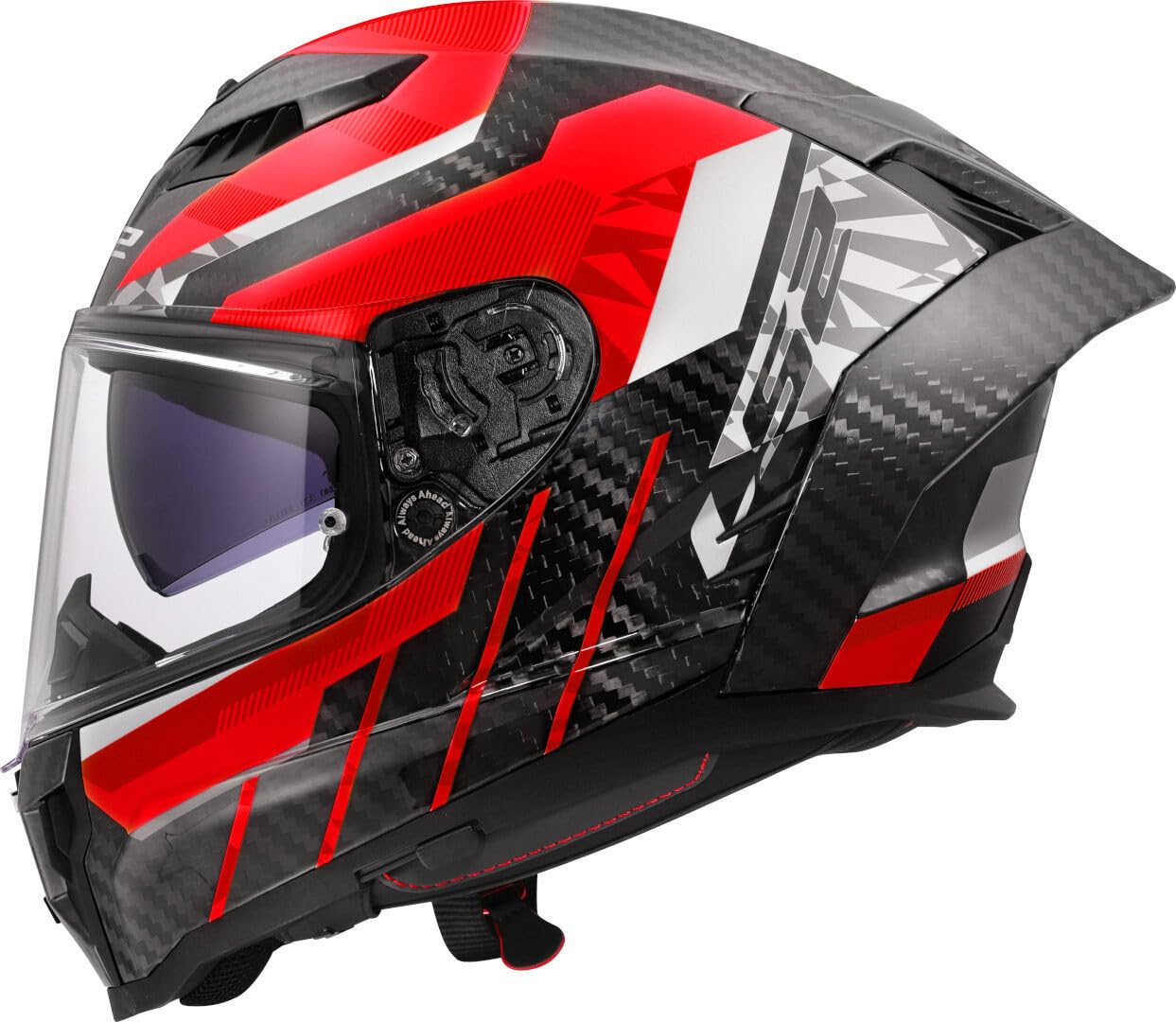 LS2, Integraler Motorradhelm DRAGON TRAX Red, 3XL von LS2