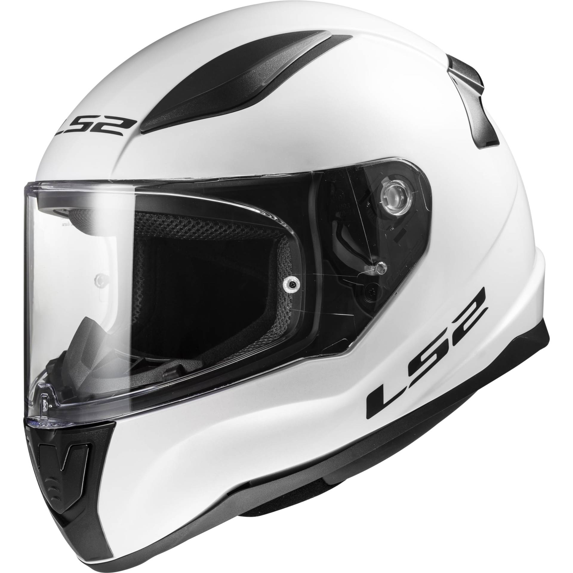 LS2, Integraler Motorradhelm RAPID II SOLID White, M von LS2