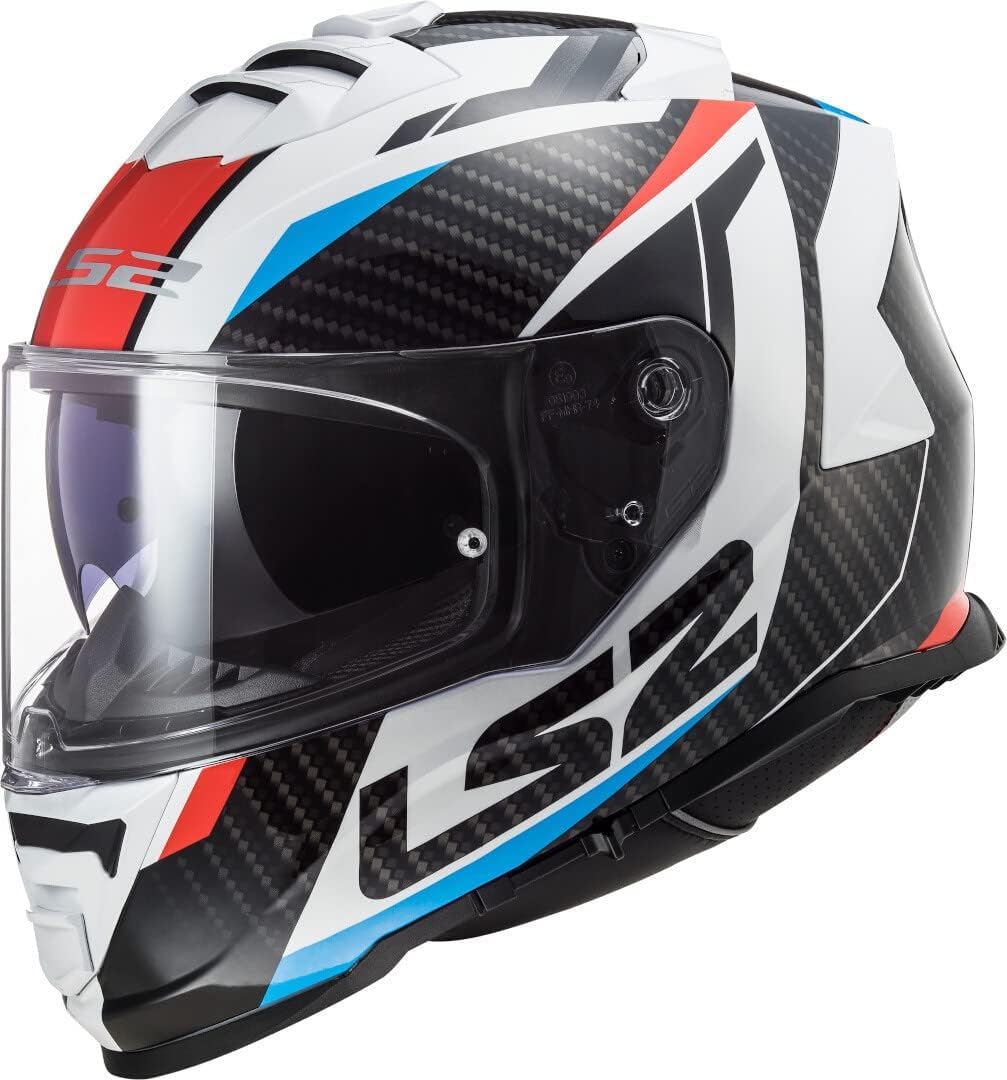 LS2, Integraler Motorradhelm STORM II RACER Gloss Blue Red, L von LS2