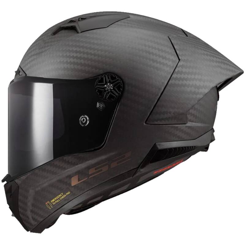 LS2, Integraler Motorradhelm THUNDER CARBON GP AERO Matt Carbon, M von LS2