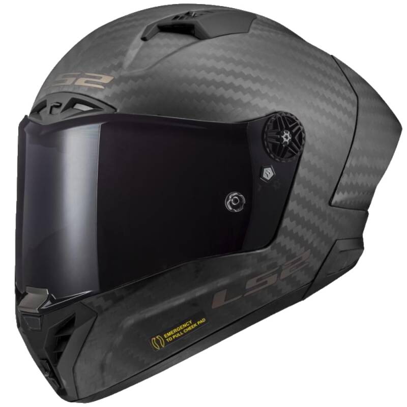 LS2, Integraler Motorradhelm THUNDER CARBON GP PRO FIM Matt Carbon, L von LS2