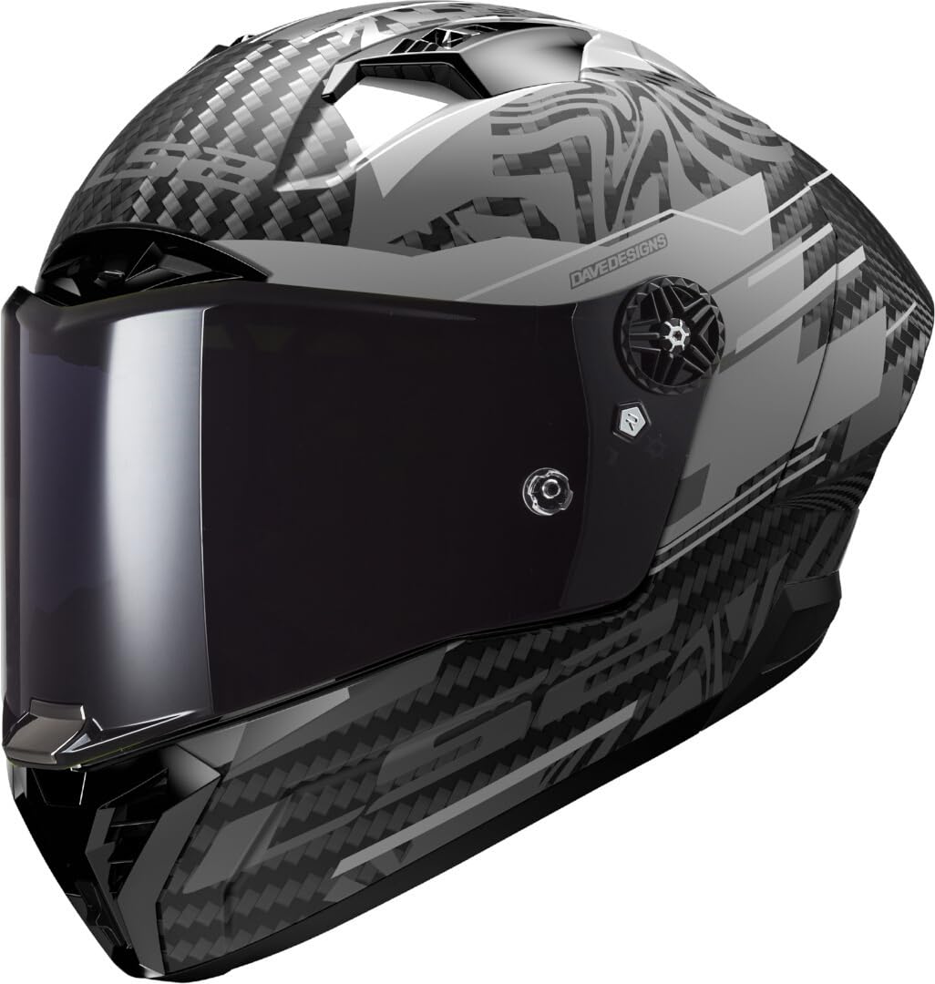 LS2, Integraler Motorradhelm THUNDER GP AERO POLAR Matt Black, L von LS2