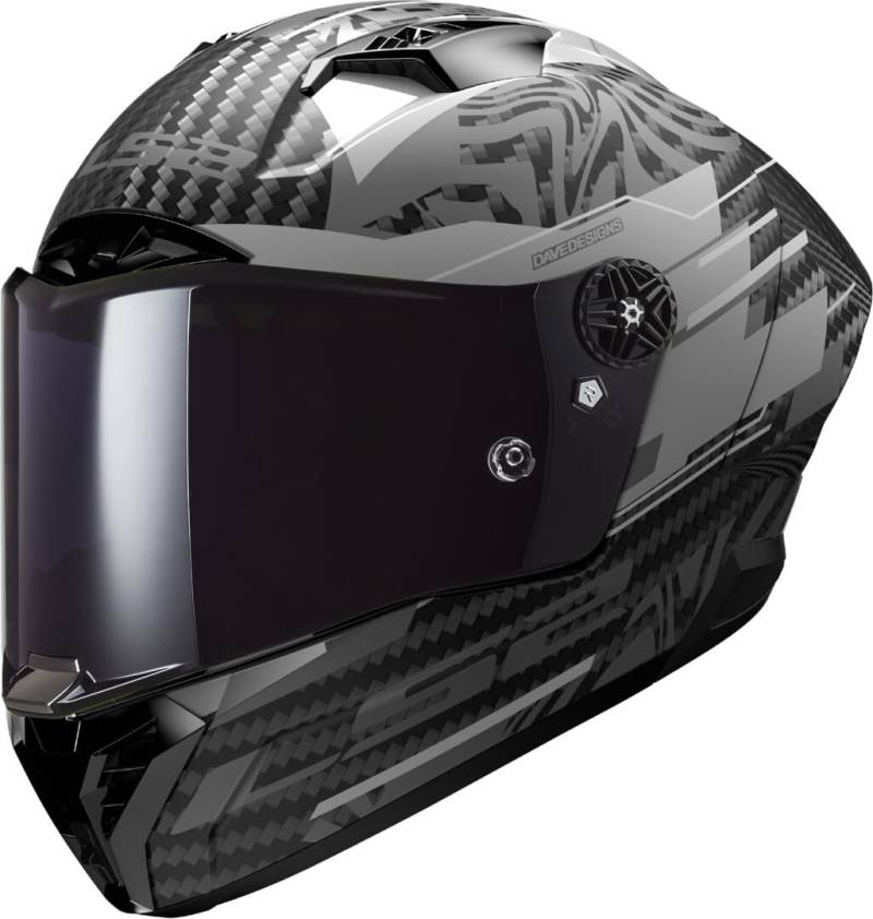 LS2, Integraler Motorradhelm THUNDER GP AERO POLAR Matt Black, XL von LS2