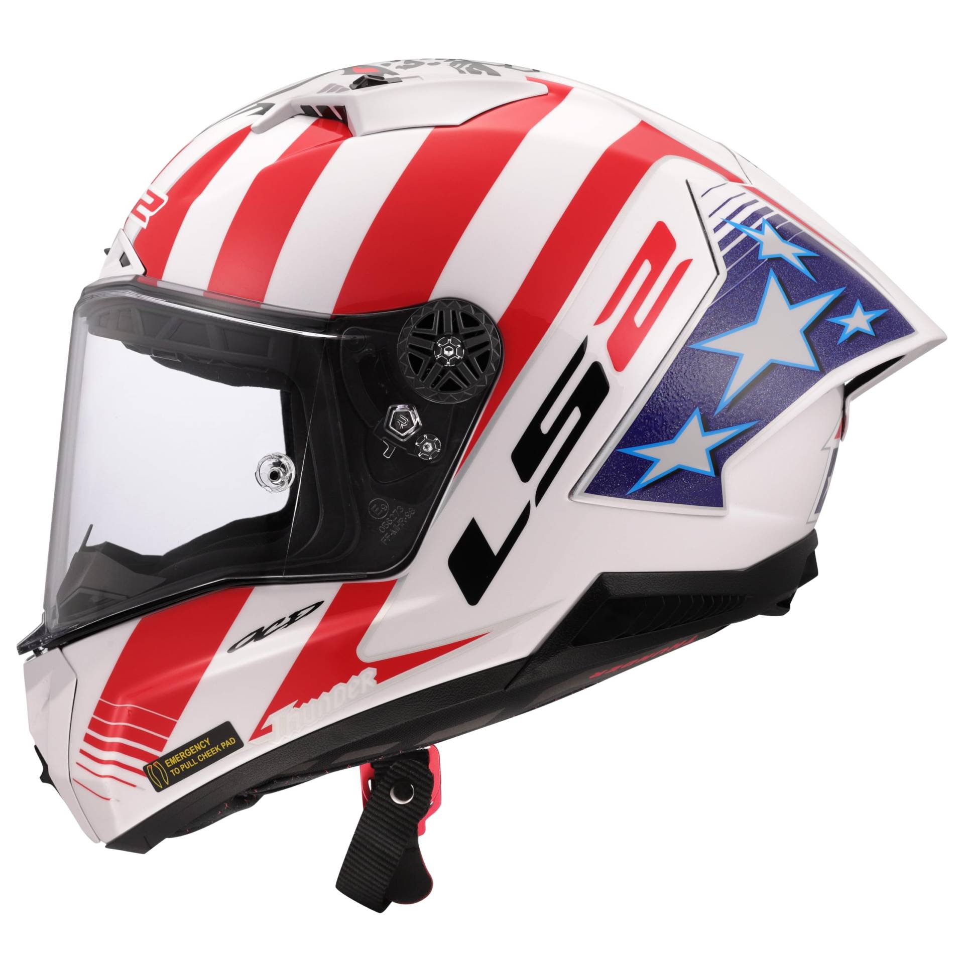 LS2, Integraler Motorradhelm THUNDER GP AERO Replica BAZ, XL von LS2