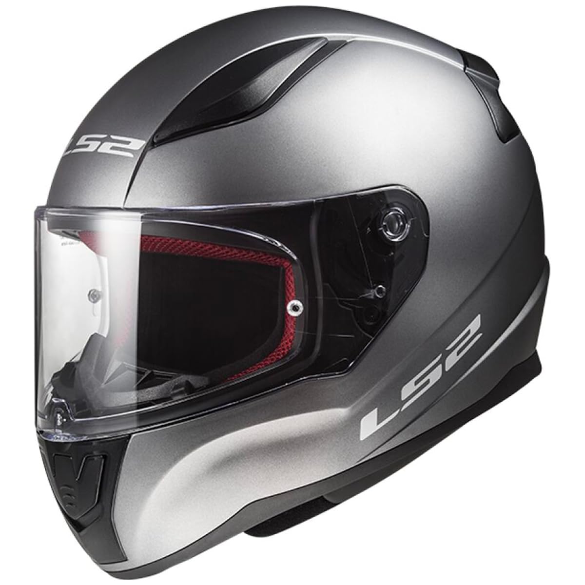 LS2, Integraler Motorradhelm Rapid II SOLID Matt Titanium, S von LS2