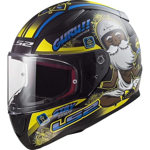 LS2, Integralhelme motorrad RAPID buddha black yellow, M von LS2