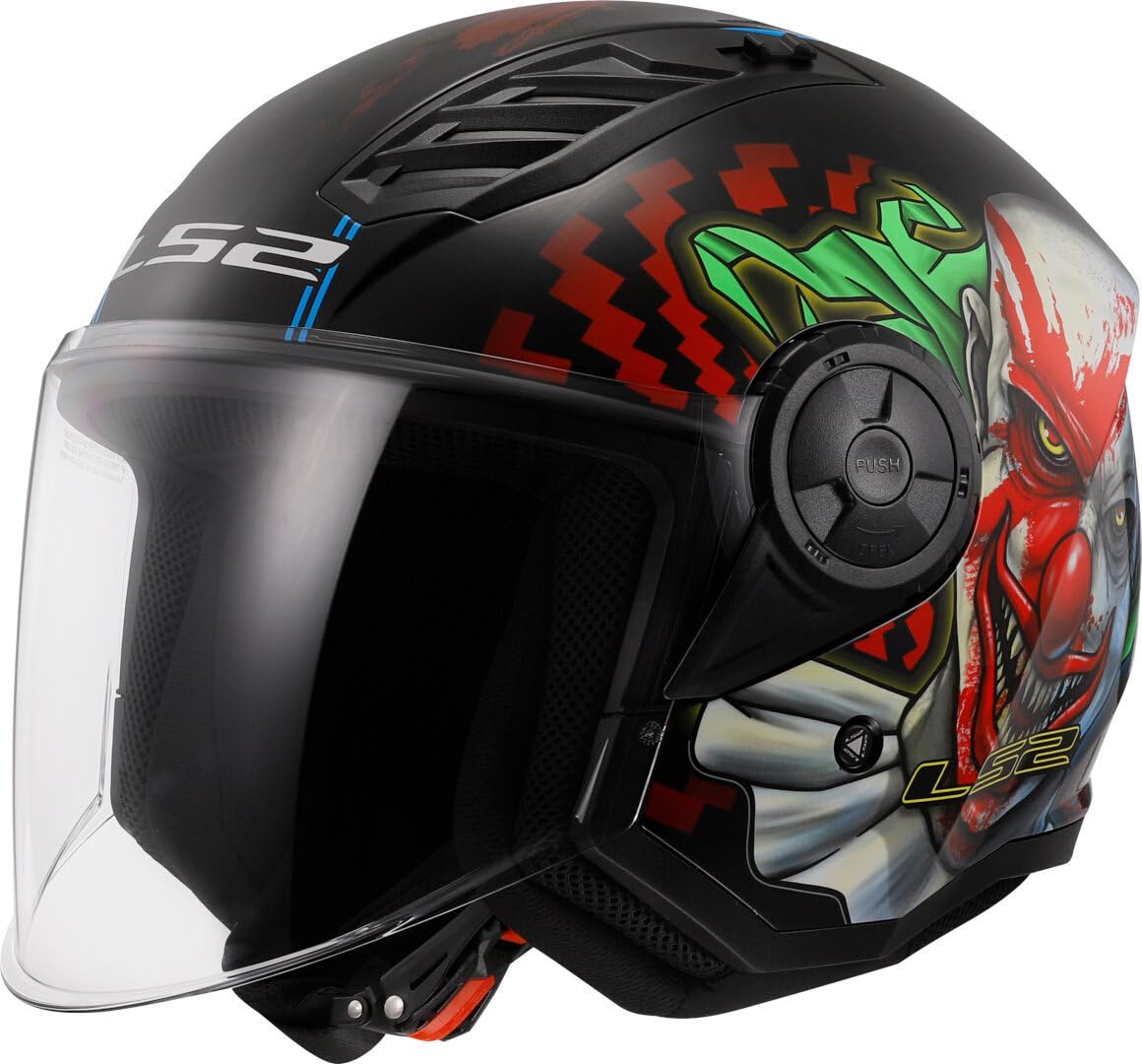 LS2, Jet-Motorradhelm AIRFLOW II Happy dreams, XXL von LS2