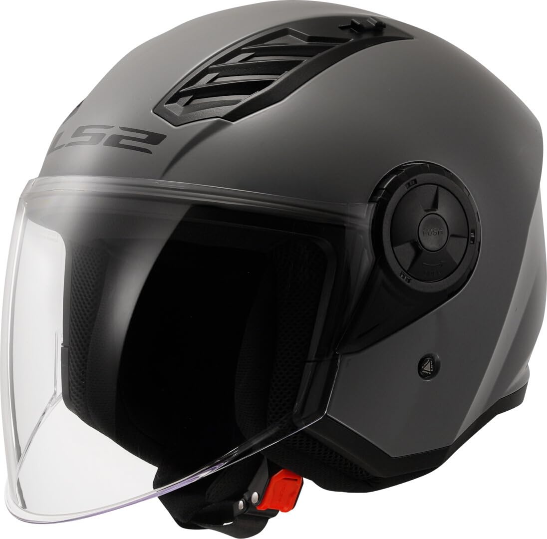 LS2, Jet-Motorradhelm Airflow II Nardo Grey, XS von LS2