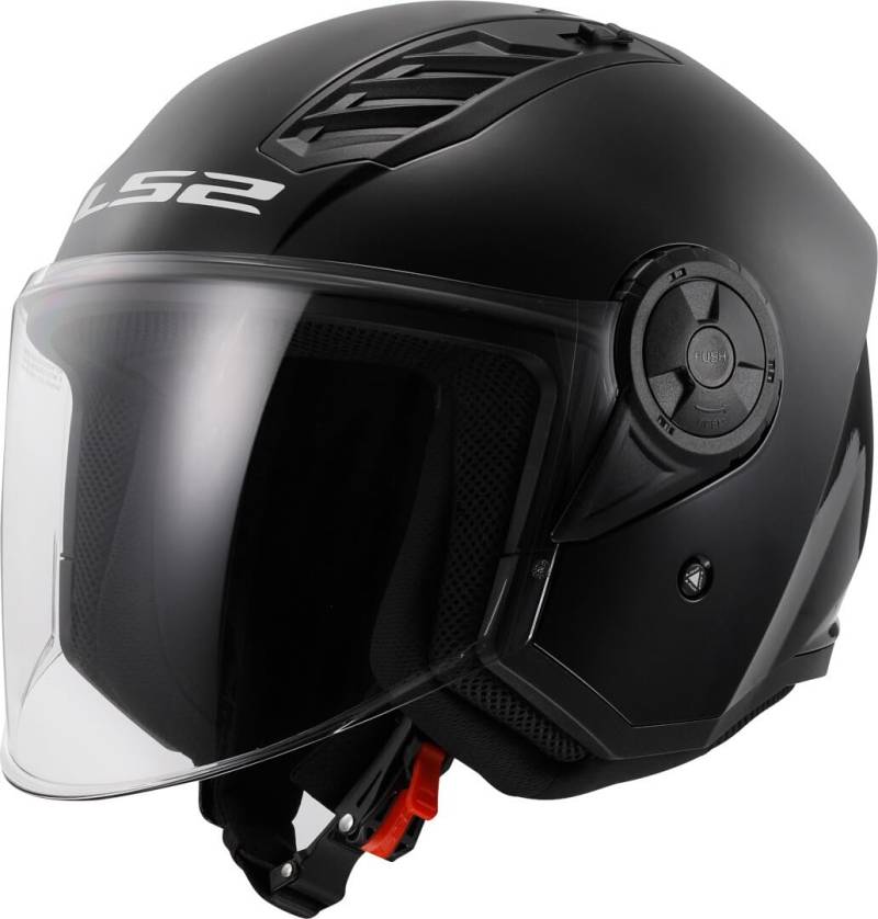 LS2, Jet-Motorradhelm Airflow II Gloss Black, L von LS2