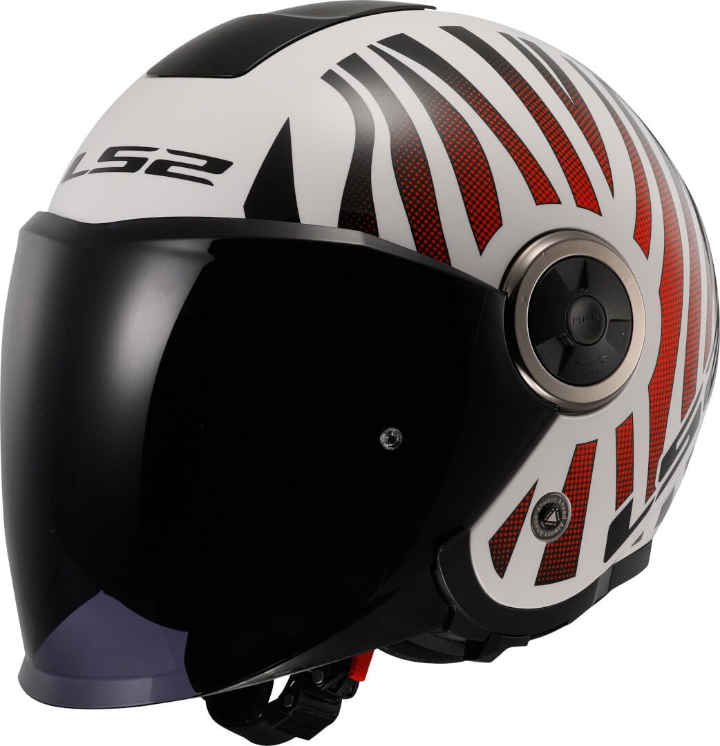 LS2, Jet-Motorradhelm CLASSY COOL White Wineberry, L von LS2