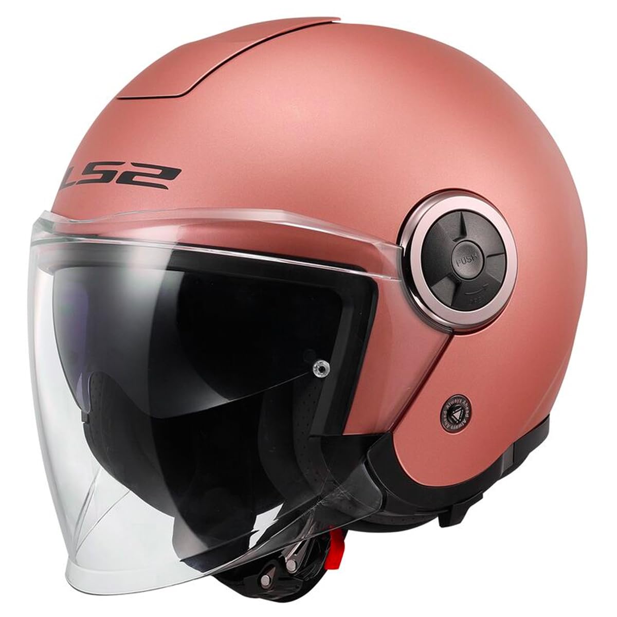 LS2, Jet-Motorradhelm CLASSY SOLID Gold Pink, XXL von LS2