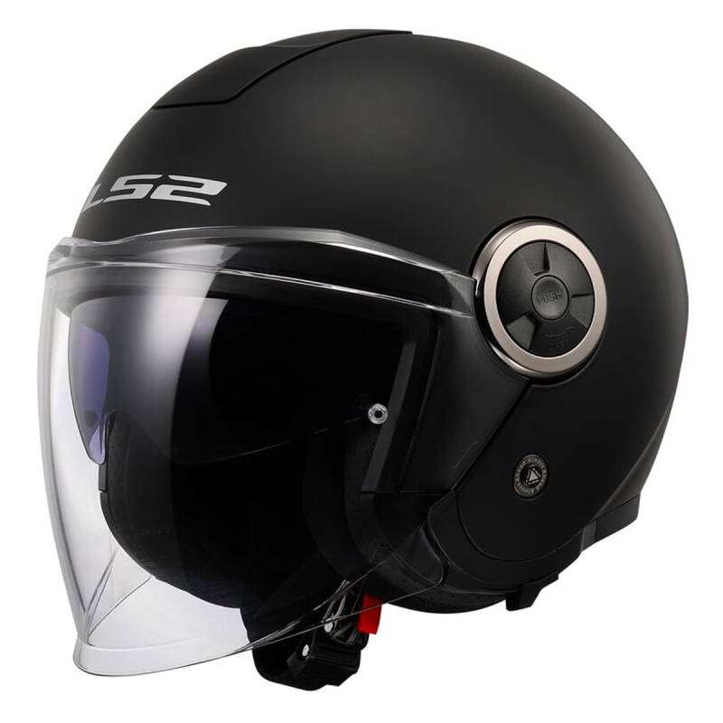 LS2, Jet-Motorradhelm CLASSY SOLID Matt Black, XXL von LS2