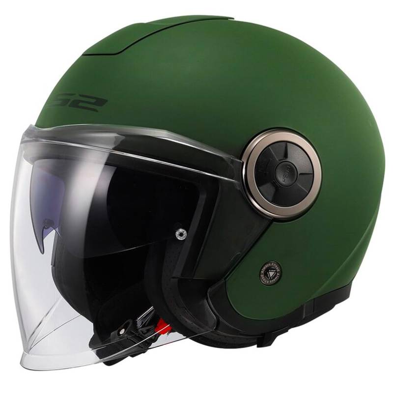 LS2, Jet-Motorradhelm CLASSY SOLID Military Green, L von LS2